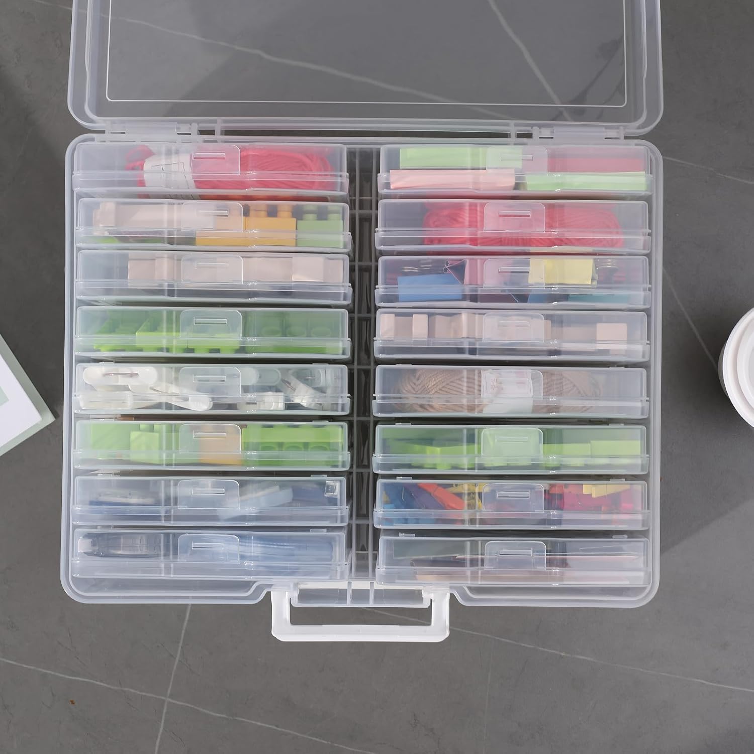 novelinks Photo Storage Box and 16 Inner 4 x 6 Photo Storage Containers | 1Pack Clear. Photo Albums 4x6 Pictures. Photo Organizers and Storage. Card Game Storage. Task Boxes for Special Education - Image 3